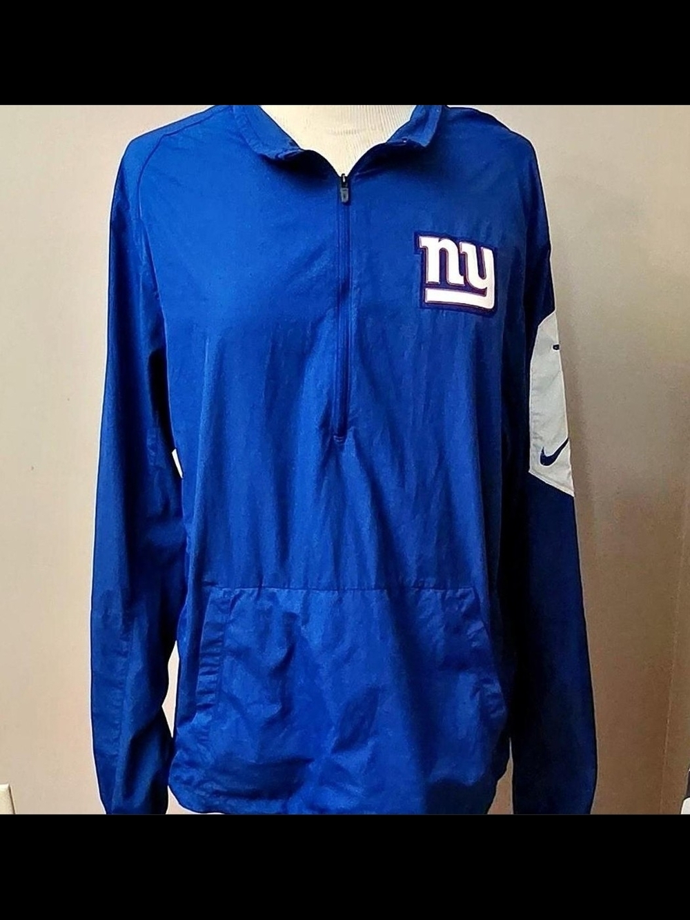 New York Giants Nike Royal Blue Pullover Hoodie